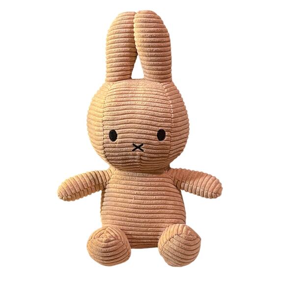Miffy Rabbit Coral Pink Corduroy 12" - Suction Cup for Car or Stroller - Picture 1 of 2